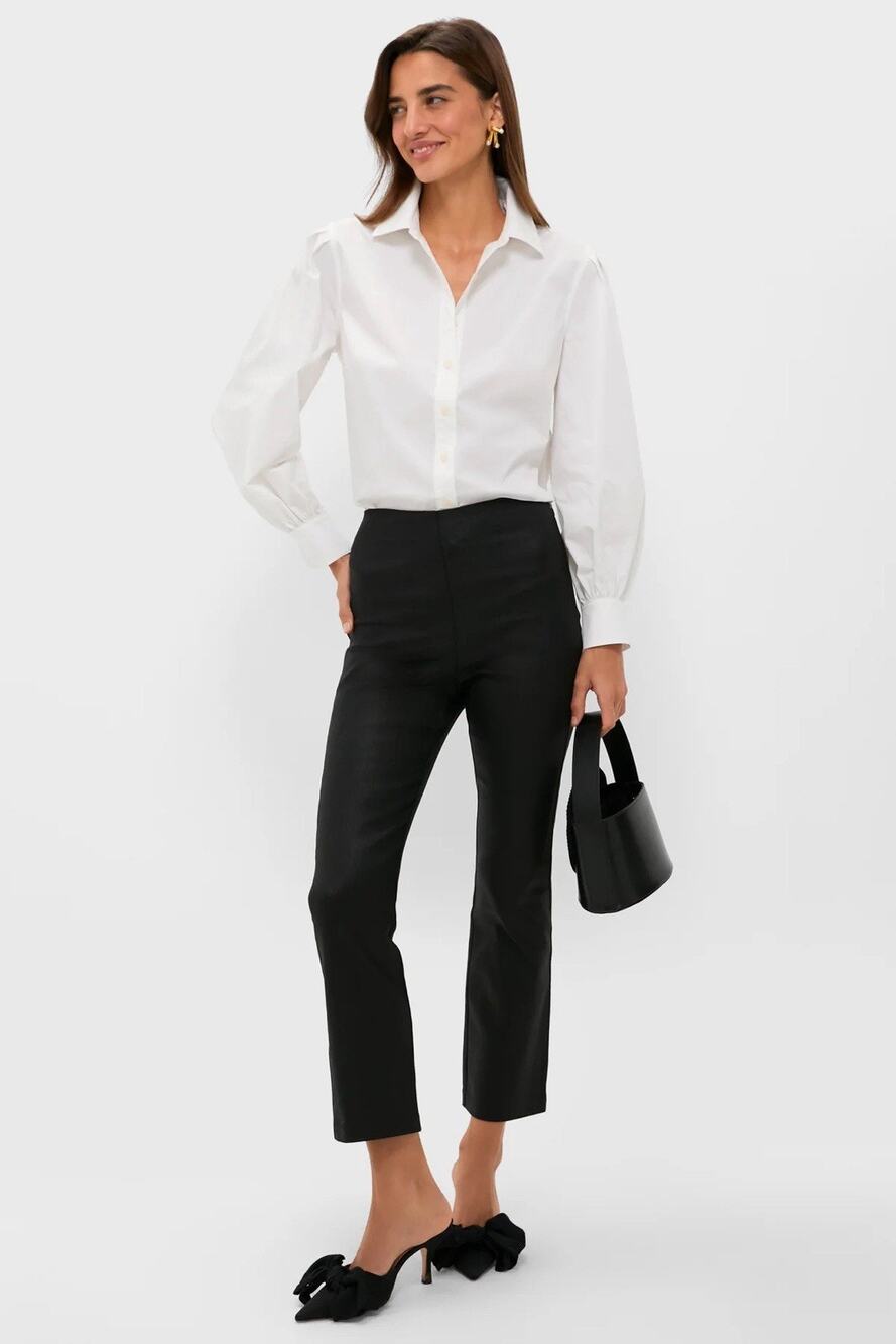 Tuckernuck Black Velvet High Waist Cropped Pixie Pants XXL 2XL